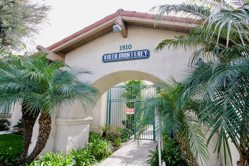 Vista Monterey community entrance at 1910 W Palmyra Ave, Orange, CA 92868
